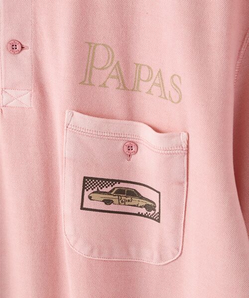 PAPAS / パパス ポロシャツ | ピグメント鹿の子製品染め ポロシャツ | 詳細6
