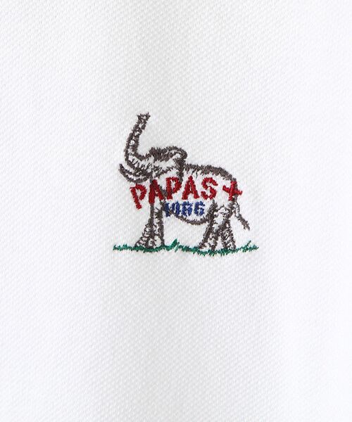 PAPAS / パパス ポロシャツ | インド綿鹿の子ポロシャツ【ゾウ】 | 詳細1
