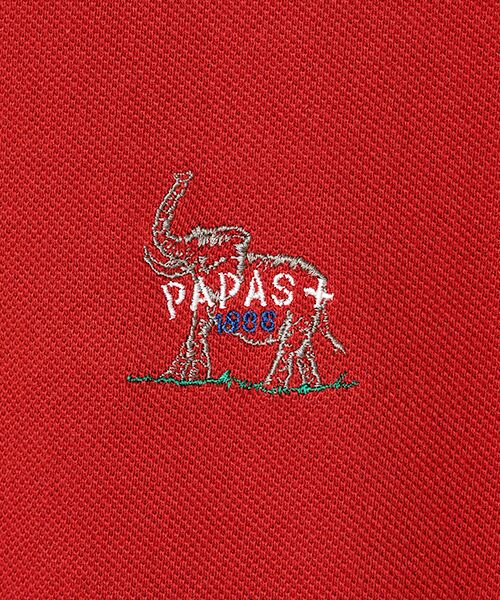 PAPAS / パパス ポロシャツ | インド綿鹿の子ポロシャツ【ゾウ】 | 詳細1