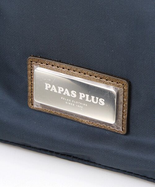 PAPAS / パパス ショルダーバッグ | ナイロン×レザーショルダーバッグ | 詳細6