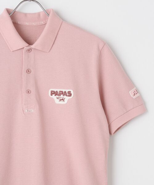 PAPAS / パパス ポロシャツ | ☆【WEB限定】PAPASワッペン&アップリケ鹿の子ポロシャツ | 詳細10