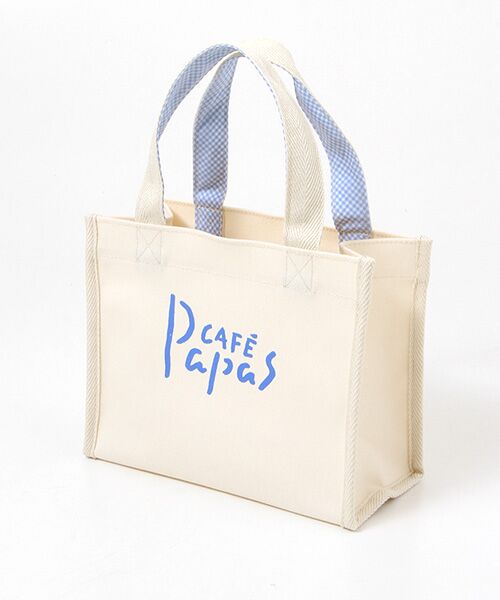 セール】 PapasCaféロゴキャンバスバッグ （ハンドバッグ