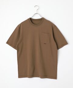 胸ポケット付きロゴ半袖Tシャツ