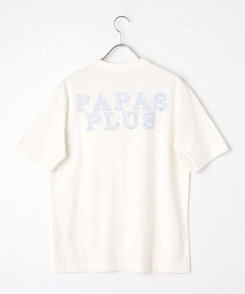 PAPAS / パパス Tシャツ | 胸ポケット付きロゴ半袖Tシャツ | 詳細1