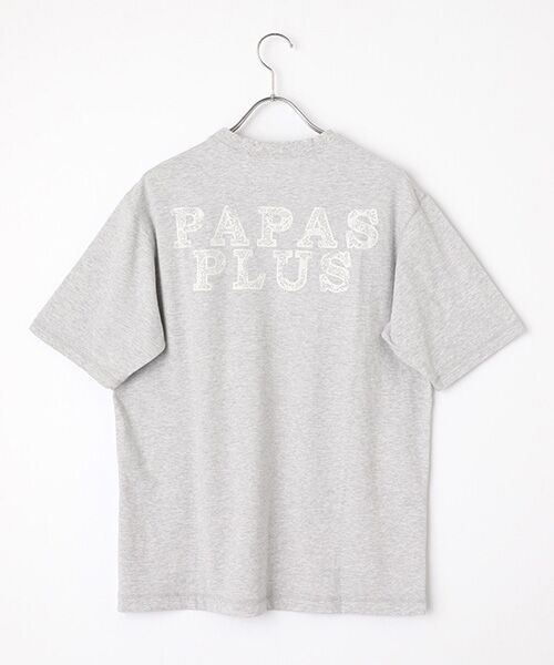 PAPAS / パパス Tシャツ | 胸ポケット付きロゴ半袖Tシャツ | 詳細3