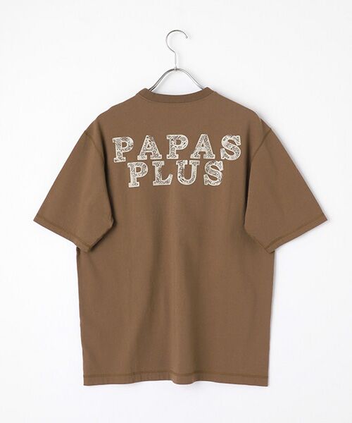 PAPAS / パパス Tシャツ | 胸ポケット付きロゴ半袖Tシャツ | 詳細5