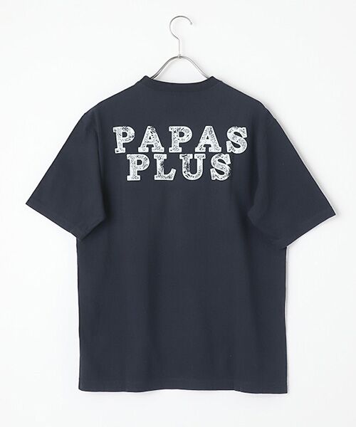 PAPAS / パパス Tシャツ | 胸ポケット付きロゴ半袖Tシャツ | 詳細12