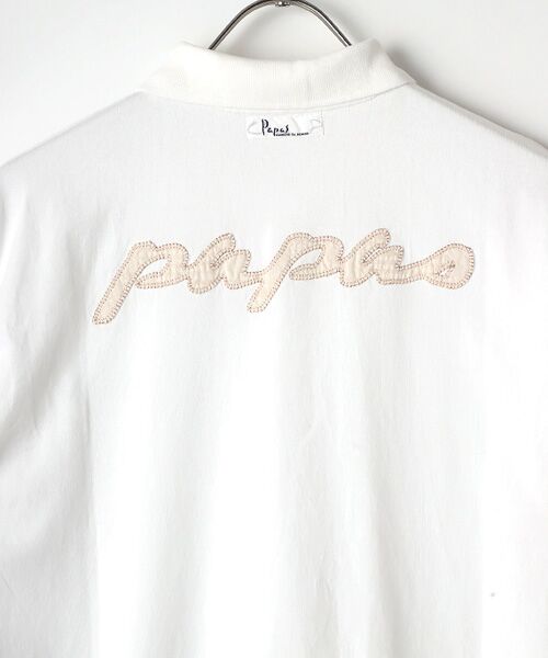 PAPAS / パパス ポロシャツ | 40/2天竺 ワッペン&アップリケポロシャツ | 詳細2
