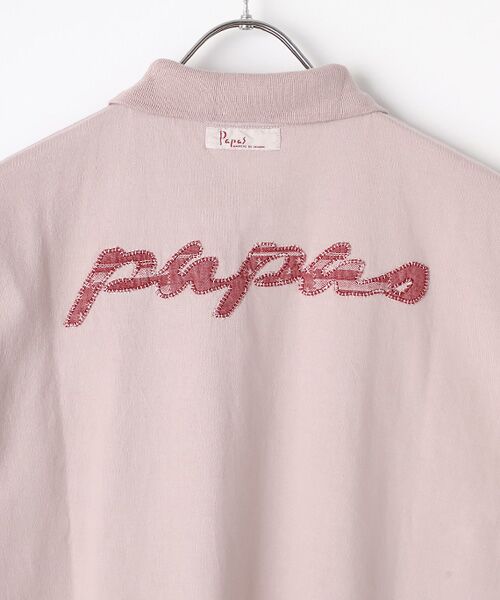 PAPAS / パパス ポロシャツ | 40/2天竺 ワッペン&アップリケポロシャツ | 詳細5