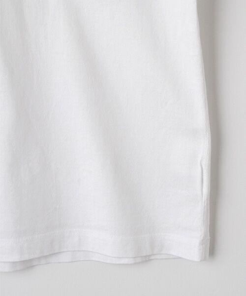 PAPAS / パパス Tシャツ | 40/2天竺 ビーズ刺繍Tシャツ | 詳細3