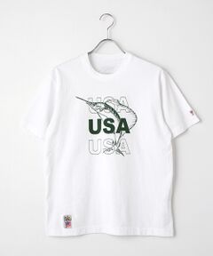 USAコットンプリントTシャツ【カジキ】