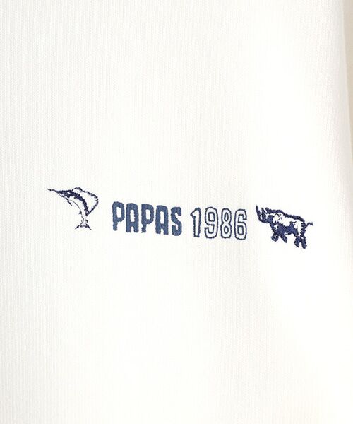 PAPAS / パパス Tシャツ | デニムアップリケTシャツ | 詳細5