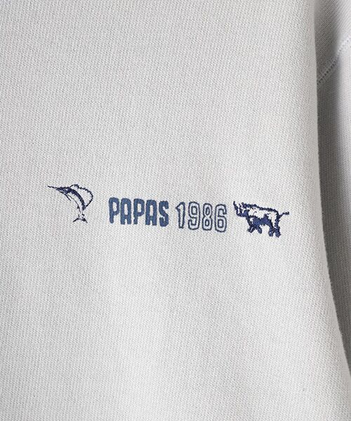 PAPAS / パパス Tシャツ | デニムアップリケTシャツ | 詳細10