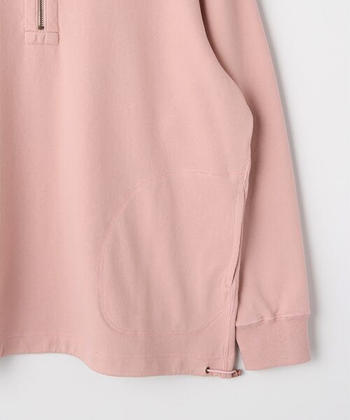 PAPAS / パパス スウェット | ストレッチ裏毛ハーフジップトレーナー | 詳細5