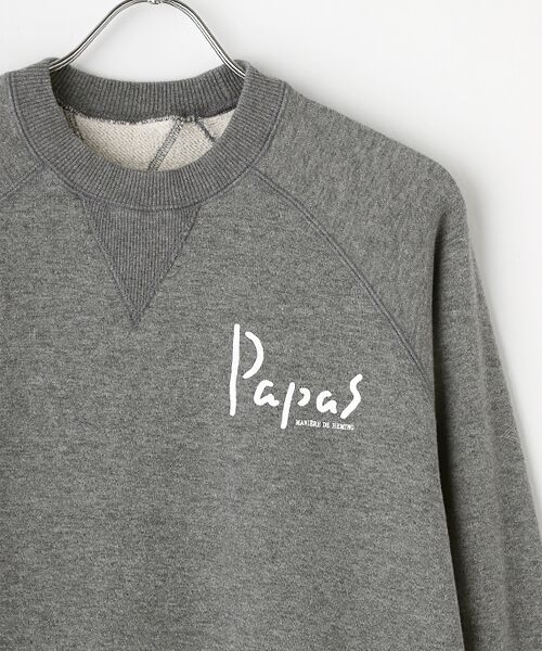 PAPAS / パパス スウェット | 【定番】吊り編み裏毛トレーナー | 詳細2
