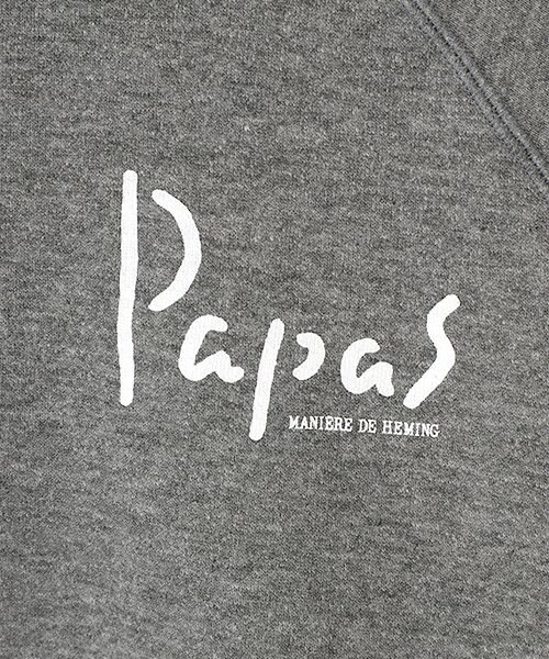 PAPAS / パパス スウェット | 【定番】吊り編み裏毛トレーナー | 詳細6