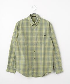 PAPAS / パパス シャツ・ブラウス | ステッチワークブロードチェック ピンホールシャツ