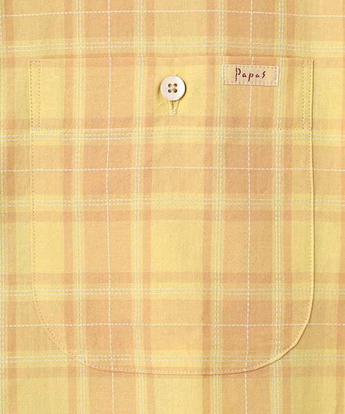 PAPAS / パパス シャツ・ブラウス | ステッチワークブロードチェック ピンホールシャツ | 詳細1
