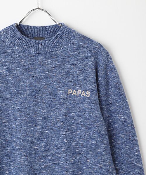 PAPAS / パパス ニット・セーター | カラフル杢キャンディヤーンツイード7Gセーター | 詳細3