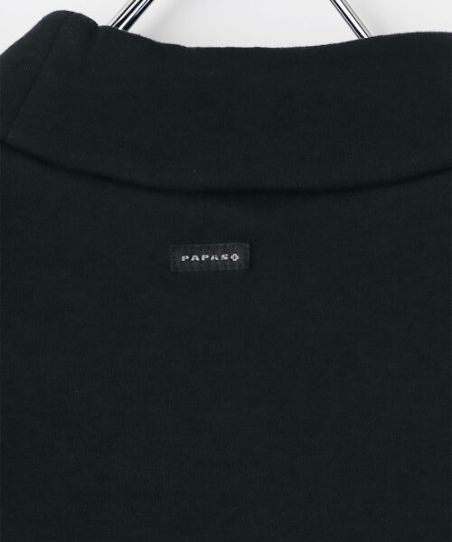 PAPAS / パパス Tシャツ | 綿混フライス モックネックTシャツ | 詳細1