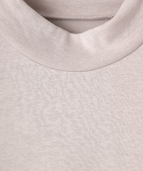 PAPAS / パパス Tシャツ | 綿混フライス モックネックTシャツ | 詳細6