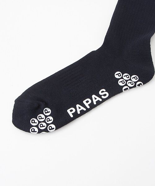 PAPAS / パパス ソックス | ロゴジャガードハイソックス | 詳細2