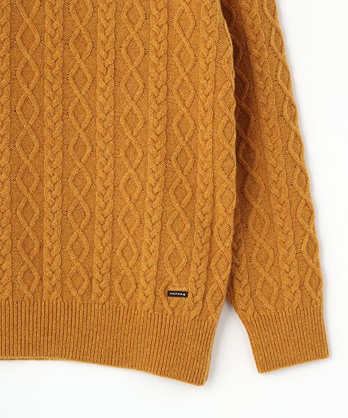 PAPAS / パパス ニット・セーター | 8Gケーブル編みセーター | 詳細4