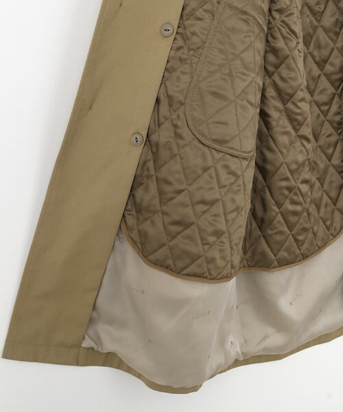 PAPAS / パパス ステンカラーコート | <BESTE>コットンツイルストレッチ ライナー付きコート | 詳細6