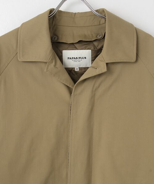 PAPAS / パパス ステンカラーコート | <BESTE>コットンツイルストレッチ ライナー付きコート | 詳細8
