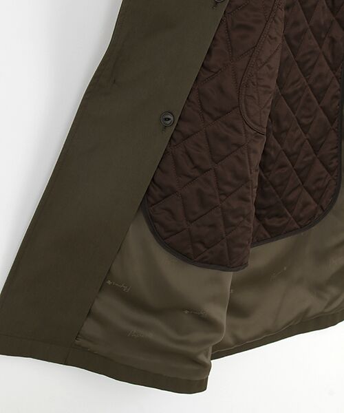 PAPAS / パパス ステンカラーコート | <BESTE>コットンツイルストレッチ ライナー付きコート | 詳細9