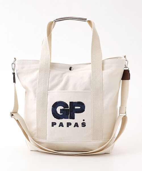 PAPAS / パパス トートバッグ | アルマダ8号帆布 GPモチーフトートバッグ | 詳細2