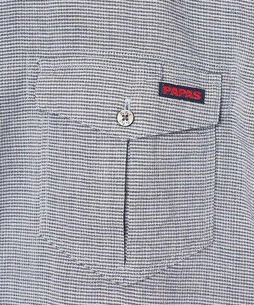 PAPAS / パパス シャツ・ブラウス | ウール/リネン サファリシャツ | 詳細7