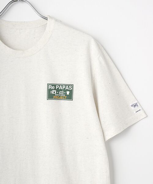 PAPAS / パパス Tシャツ | Re PAPAS PROJECT 岩合氏コラボTシャツ【シロクマ親子】 | 詳細2