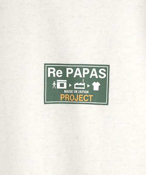 PAPAS / パパス Tシャツ | Re PAPAS PROJECT 岩合氏コラボTシャツ【シロクマ親子】 | 詳細4