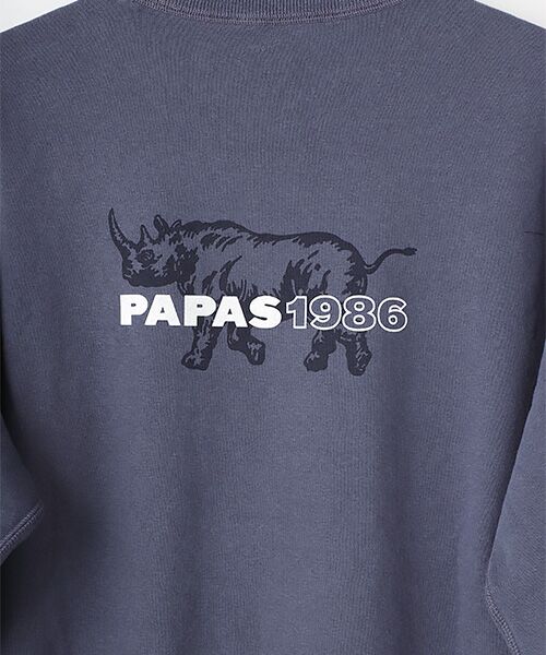 PAPAS / パパス スウェット | ☆【WEB限定】ラフィ裏毛 サイプリントトレーナー | 詳細11