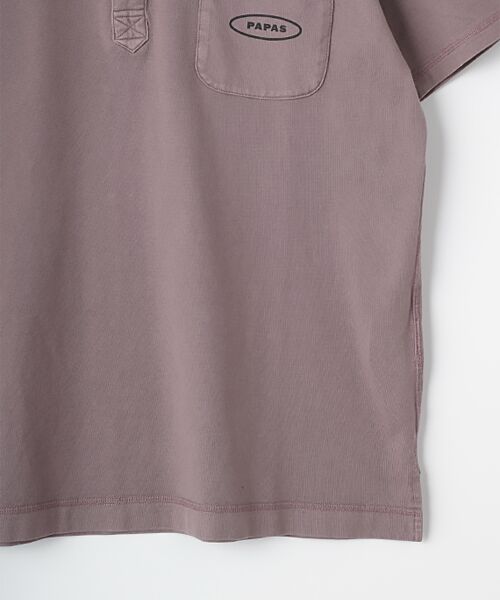 PAPAS / パパス ポロシャツ | 40/2天竺 硫化染め加工ポロシャツ | 詳細7