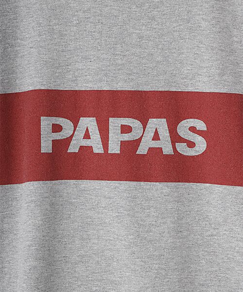 PAPAS / パパス Tシャツ | 40/2グレース天竺 プリントTシャツ【チンパンジー】 | 詳細4