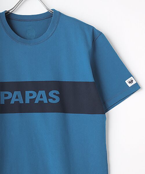 PAPAS / パパス Tシャツ | 40/2グレース天竺 プリントTシャツ【チンパンジー】 | 詳細8