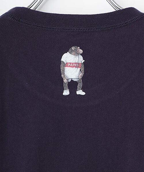 PAPAS / パパス Tシャツ | 40/2グレース天竺 プリントTシャツ【チンパンジー】 | 詳細14