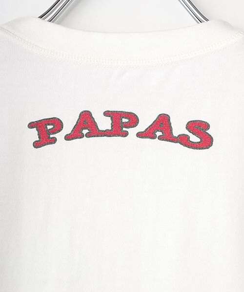PAPAS / パパス Tシャツ | 40/2甘撚天竺Tシャツ【サファリベア】 | 詳細4