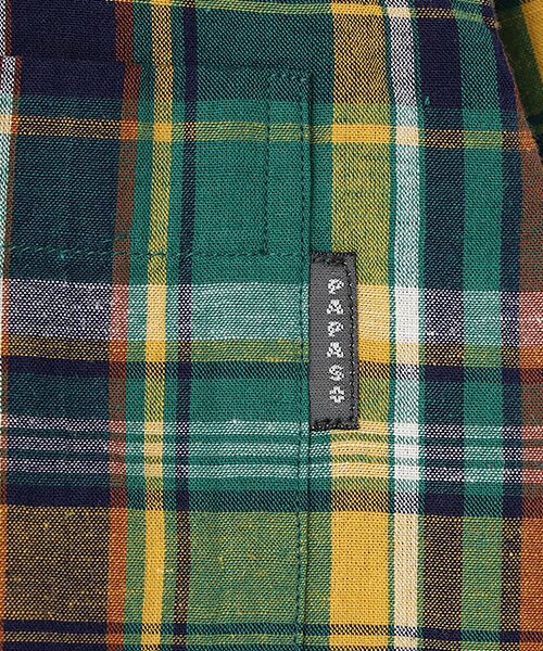 PAPAS / パパス シャツ・ブラウス | コットン/リネンマドラスチェックフード付きシャツ | 詳細3