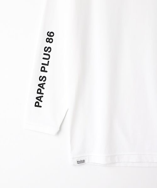 PAPAS / パパス Tシャツ | コーデュラベア天竺 インナー用ハイネックTシャツ | 詳細3