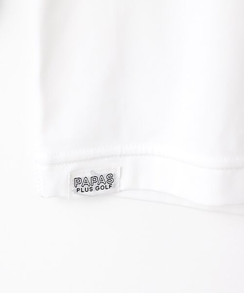 PAPAS / パパス Tシャツ | コーデュラベア天竺 インナー用ハイネックTシャツ | 詳細4