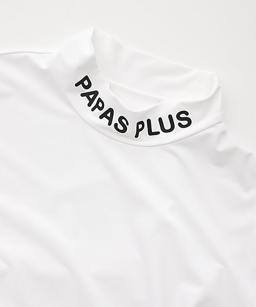 PAPAS / パパス Tシャツ | コーデュラベア天竺 インナー用ハイネックTシャツ | 詳細5