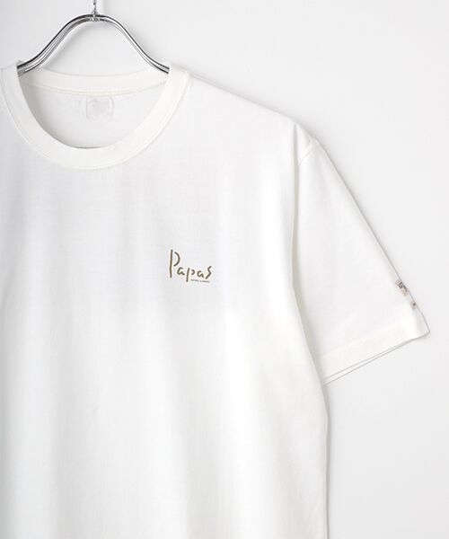 PAPAS / パパス Tシャツ | ☆【WEB限定】40/2甘撚天竺 サイプリントTシャツ | 詳細2