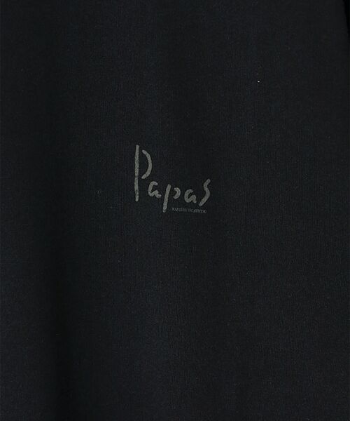 PAPAS / パパス Tシャツ | 【新定番】40/2甘撚天竺 ロゴTシャツ | 詳細2