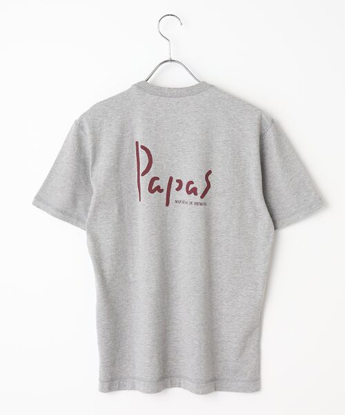 PAPAS / パパス Tシャツ | 【新定番】40/2甘撚天竺 ロゴTシャツ | 詳細5