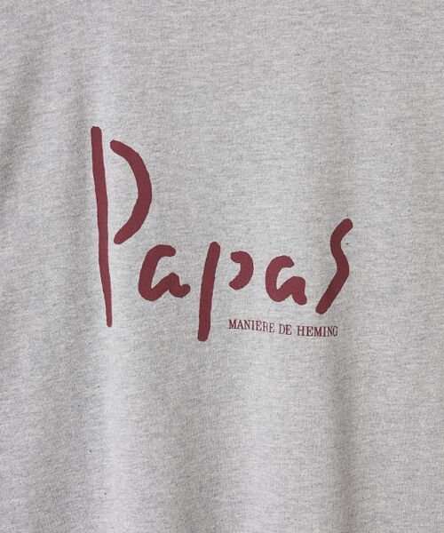 PAPAS / パパス Tシャツ | 【新定番】40/2甘撚天竺 ロゴTシャツ | 詳細9