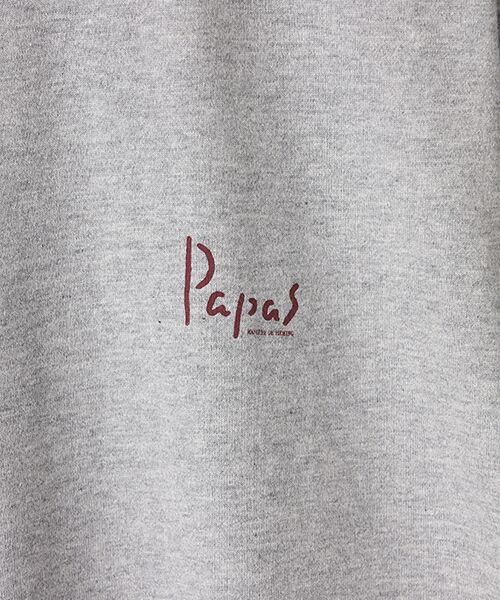PAPAS / パパス Tシャツ | 【新定番】40/2甘撚天竺 ロゴTシャツ | 詳細10