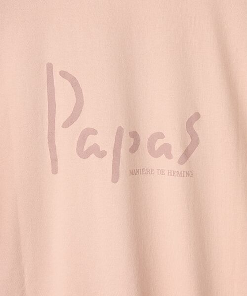 PAPAS / パパス Tシャツ | 【新定番】40/2甘撚天竺 ロゴTシャツ | 詳細11